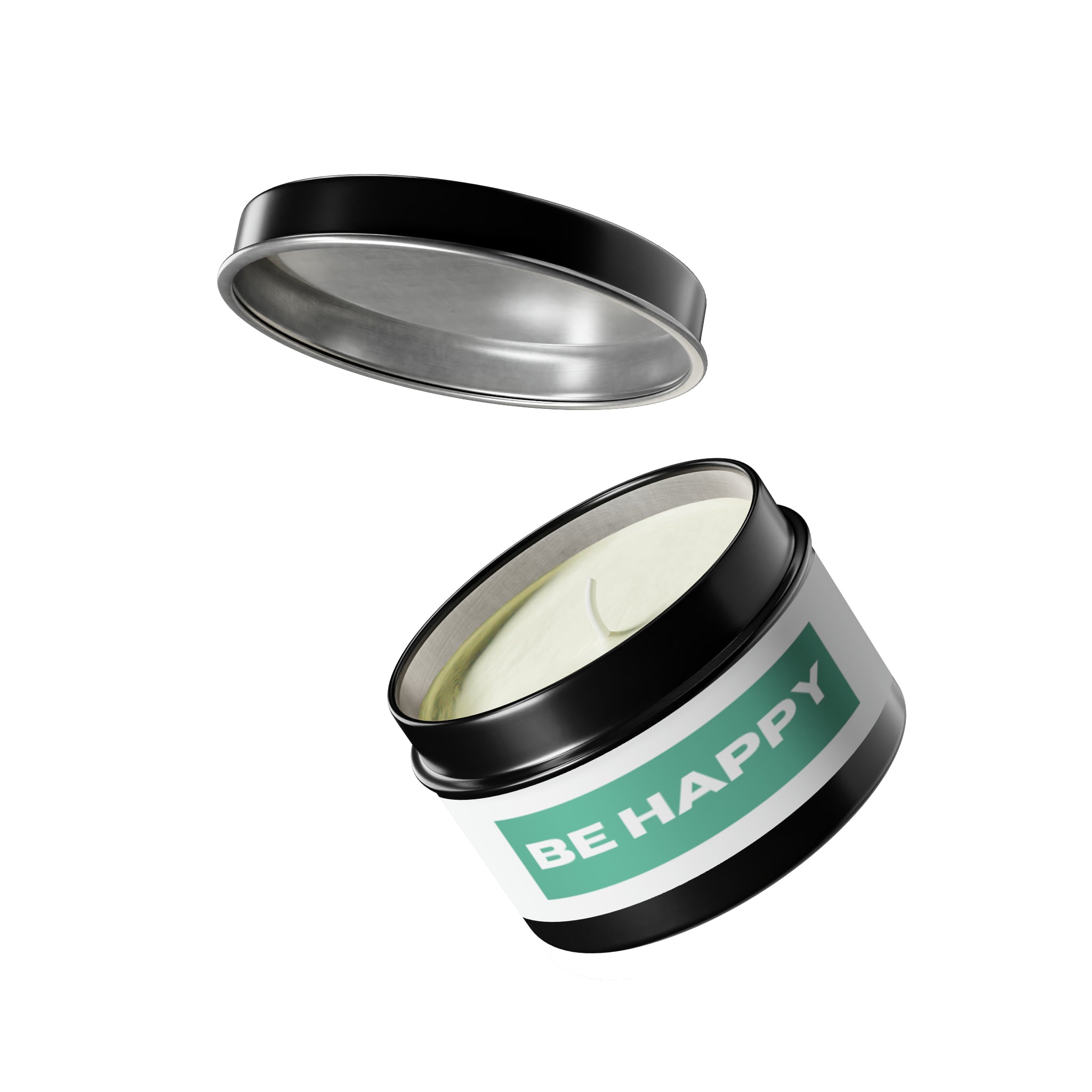 “Be Happy” Tin Candles